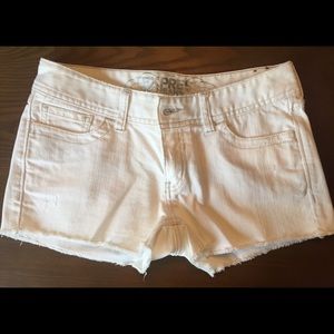 Express White Denim Shorts
